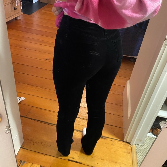 J BRAND Black Velvet Pants - Picture 4 of 6